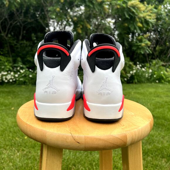 Nike Air Jordan 6 Retro White Infrared 2014 Men\'s Shoes - Size 10.5 - Ships Now